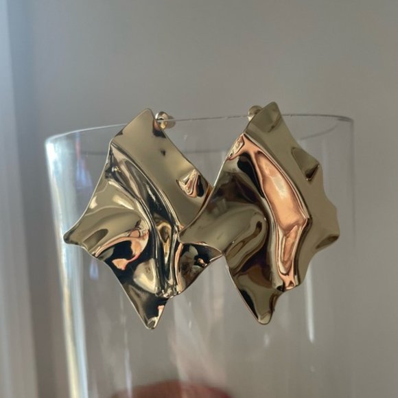 ✦NEW! Geometric Mirror Earrings✦ - Picture 2 of 8